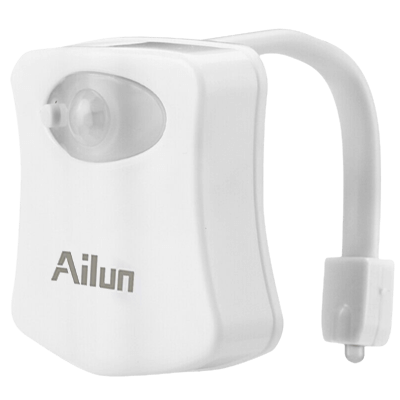 Ailun White Toilet Night Light installation instruction 8 Colors