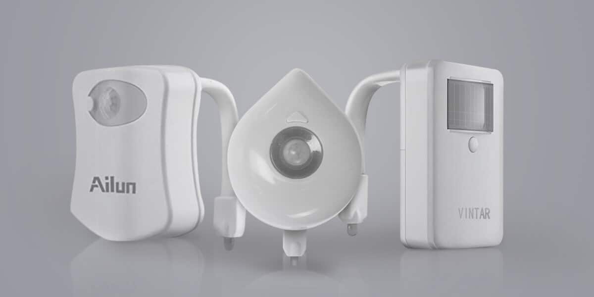 Toilet Night Light 2Pack by Ailun Motion Sensor Activated LED, 8